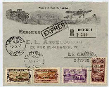 PostCard Lebanon to Egypt 1925