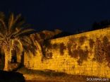 Byblos Fortress Wall In The Night