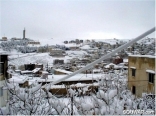 Zahle covered with snow