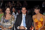 Miss Lebanon 2004 Nadine with Marie-Josee and Shadi