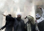 Beirut Palestinians Demonstrators set fire to Danish consulate