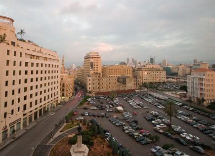 Riad El Solh Square Facing North
