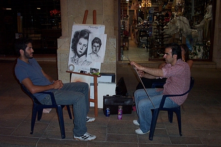 One of the Many artist in DownTown Beirut
