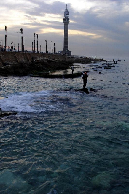 Fishermen at the Beirut Marina