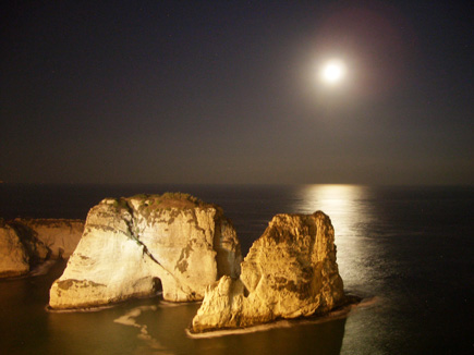 Pigeon  Rock (in Raouche Beirut)
