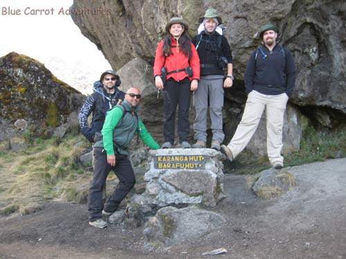 Hiking To Kilimanjaro, Tanzania Sept 2008- Before climing the Karanga wall