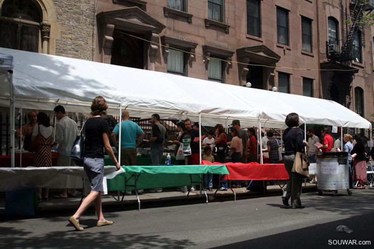 Lebanese Food Festival outside Our Lady of Lebanon Cathedral Brooklyn Heights