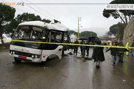 Blasts Hit Buses in Bikfaya