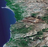 South of Lebanon from the sky