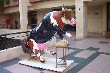 Cow Art in front of Chilis Restaurant