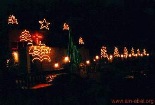 Christmas Lights near the Church Square - Ain - Ebel