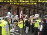 Manifestation in Glascow, Scotland
