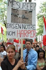 Manifestation in Montreal