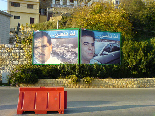 Billboard Gebran Tueni and Pierre Gemayel