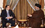 Hezbollah's chief Hassan Nasrallah and Prime Minister Saad Hariri